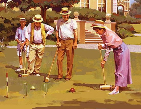 Croquet, Garden, Games, paille-maille, gardens croquet, Nine wicket croquet, Gate Ball, balls, hoops, Golf Croquet, Lawn, The Croquet Association, 