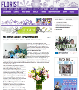 Florist Magazine Paula Pryke