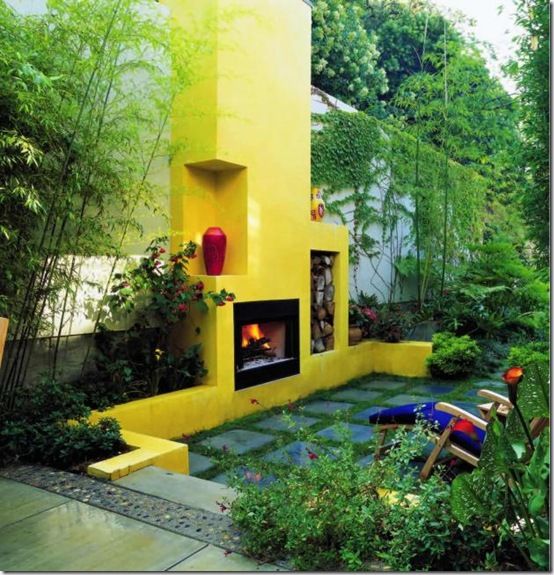 yellow-fireplace