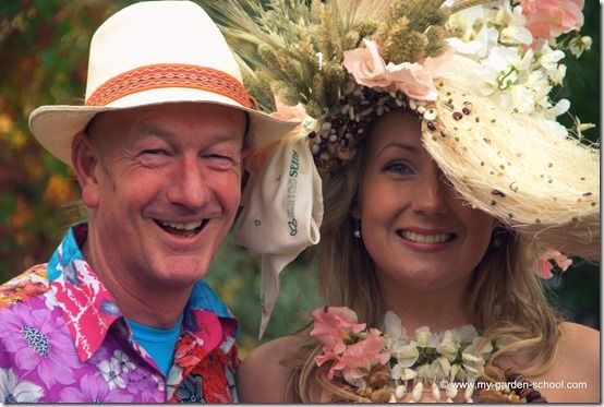 Andy McIndoe (MyGardenSchool and Chelsea Gold Medal Record Holder) and Promotional Seeds Girl