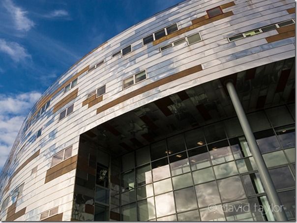 The exterior of Middlesbrough College by the architects Hickton Madeley, Middlesbrough, England