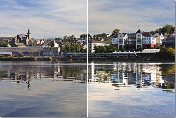 Looking east across the River Foyle to Waterside Link in Londonderry, Count Londonderry, Northern Ireland, landscape, water, tips, photography, shooting, competiotion