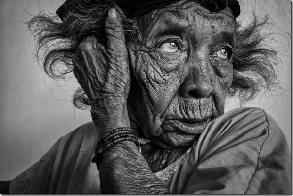 B&W shot of old lady - Johnny Haglund