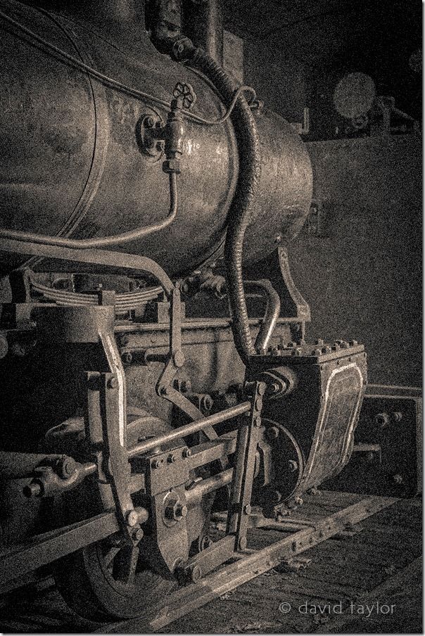 Steam train on display in the pit village area of Beamish Open Air Museum, County Durham, England, luminance, Chroma noise, Image Noise, Grain, Film, digital noise, ISO, Luminance noise, Long Exposure, Long Exposure Noise Reduction, 