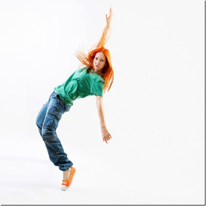 Modern style female dancer