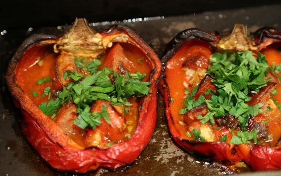 Roasted peppers