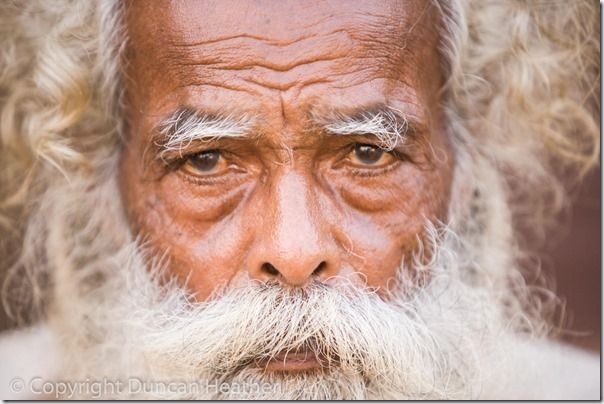 Elderly person from Indian Fishing Village. Covalam Tamil Nadu