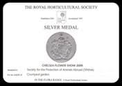 Silver Medal Chelsea Flower Show