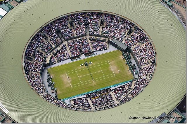 Ace view Centre Court at the Wimbledon Lawn Tennis Club