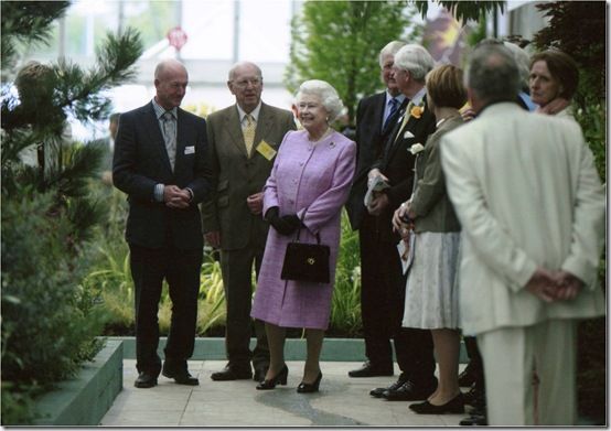 With Her Majecty the Queen at RHS Chelsea