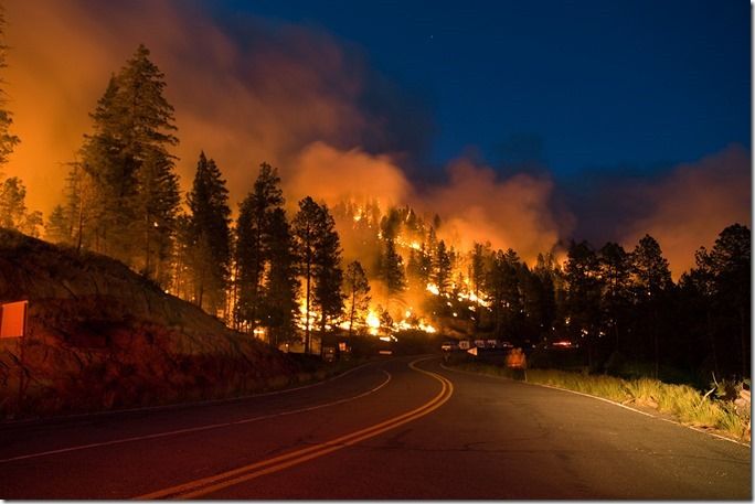 Wildfires Spread in New Mexico and Colorado