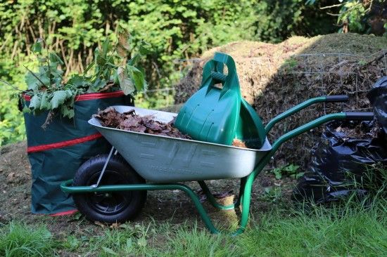 Wheelbarrow, bag and grabs 