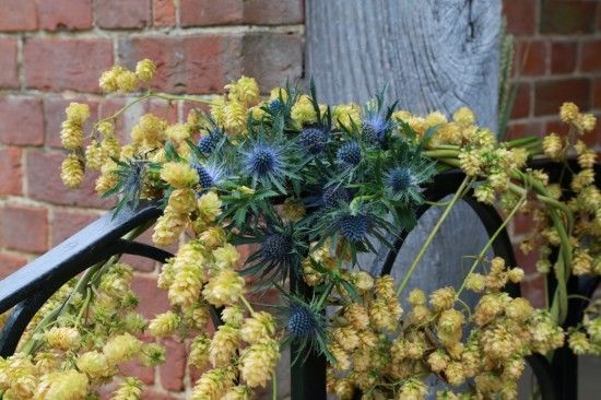 Wedding flowersThe handrail