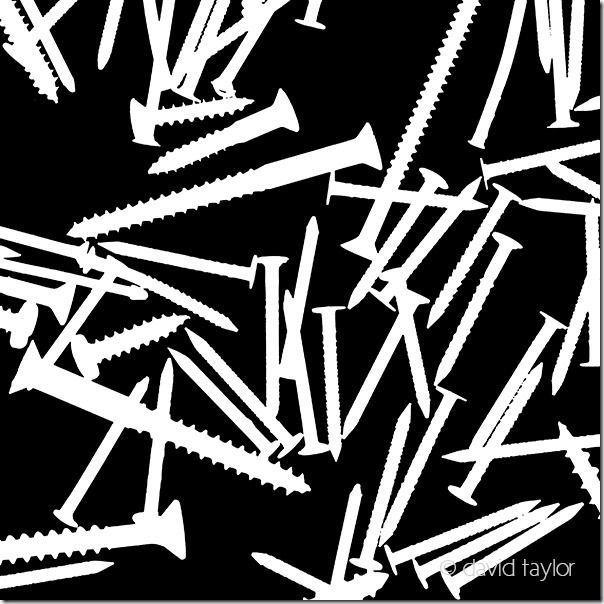 'Photogram' of screws scattered over the glass of a flat-bed scanner, scanography , How to Use Your Flatbed Scanner as a Digital Camera, flatbed scanner, scanner, Photography, photographs, digital image, imaging, How to Use a Scanner To Make Images, photography using a scanner, photography using a flatbed scanner