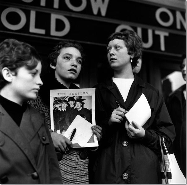 Beatles fans in East Ham, London, 1963