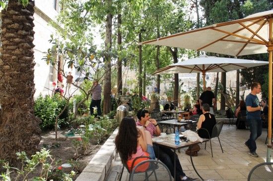 Austrian mission rooftop cafe, Jerusalem