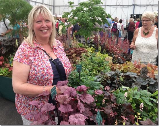 8 Vick Fox with her heucheras