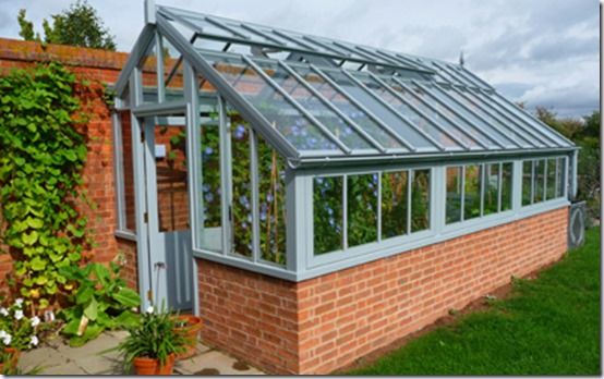 Three quart victorian greenhouses