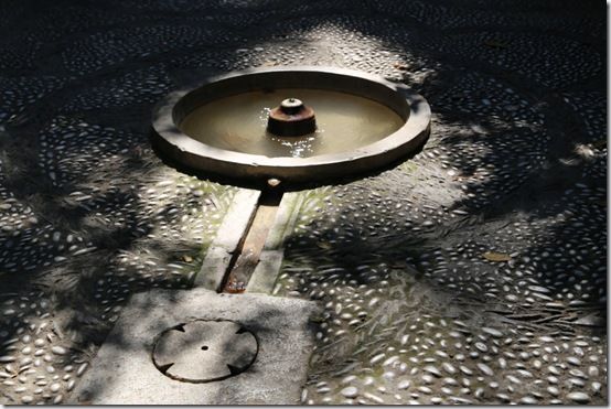 4 gently bubbling water 