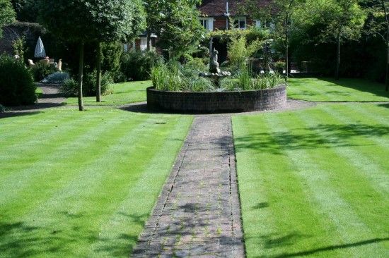 Paths and pond