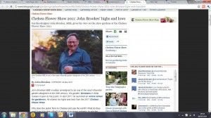 Jjohn Brookes and MyGardenSchool Gardening Courses in The Telegraph
