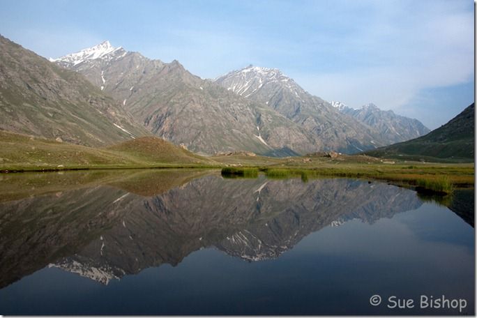 mountain reflected in lake