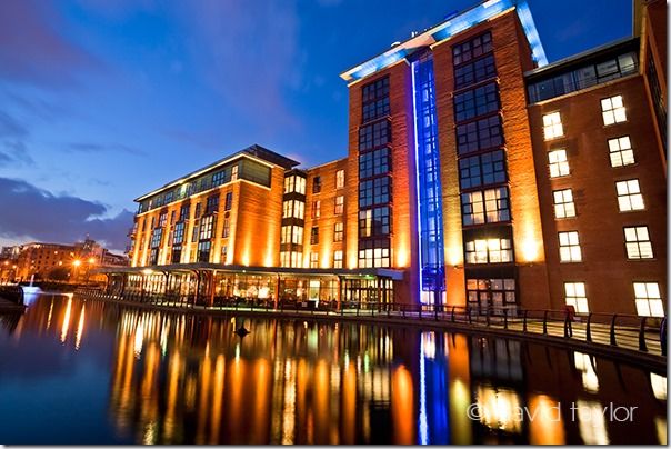 The Radisson Blu Hotel built on the site of the municipal gasworks, Beflast, Northern Ireland