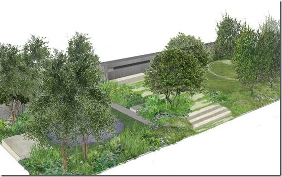 Charlotte Rowe Garden Design Plan Chelsea Flower Show 2014