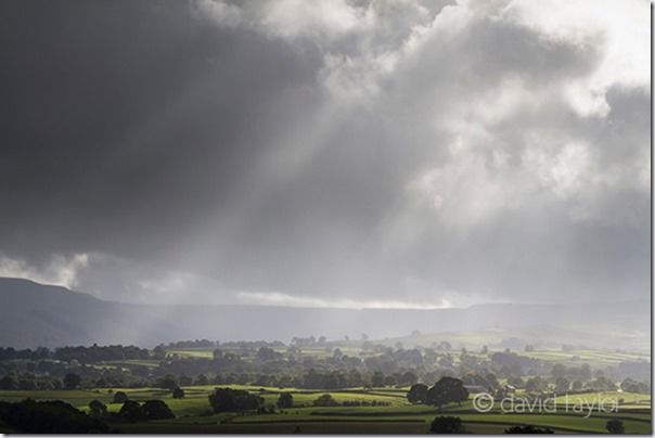 Stormy light near Castle Bolton, Wensleydale, Yorkshire Dales National Park, England